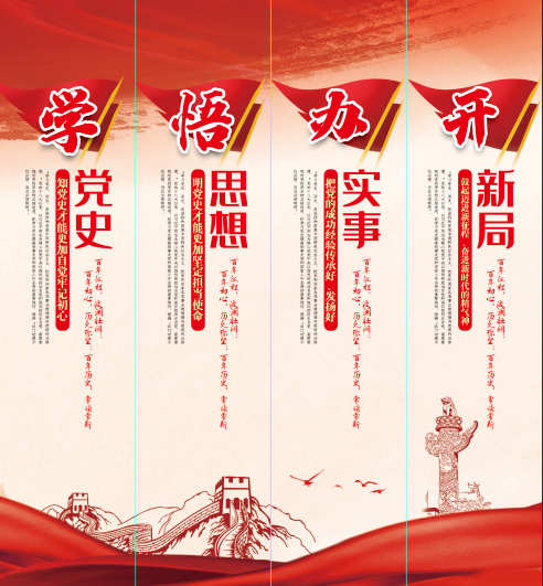 党史学习教育展板挂图